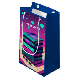 Für die Liebe von Büchern rosa und Aquamarin Kleine Geschenktüte