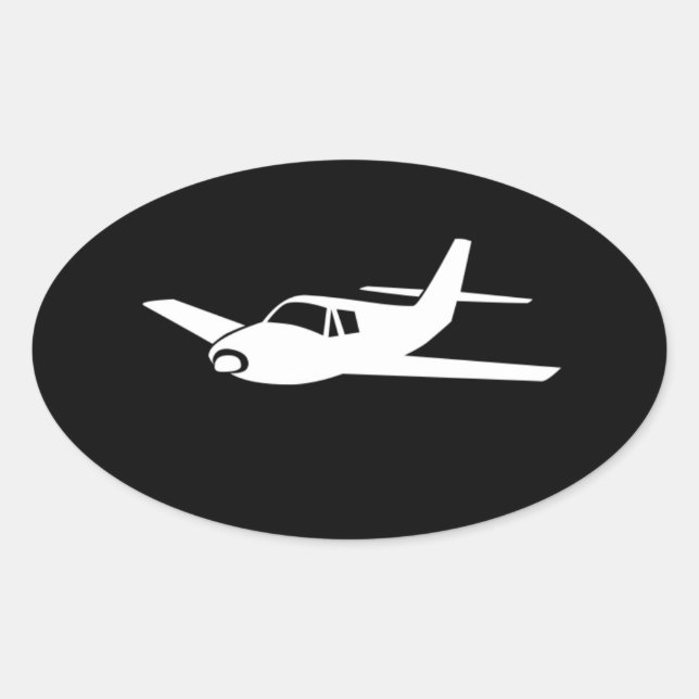 Für die Liebe von Flugzeugaufklebern Ovaler Aufkleber (Vorderseite)