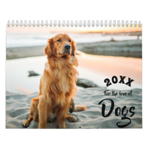 Für die Liebe von Hunden-Kalender des benutzerdefi Kalender