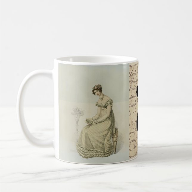 Für die Liebe von Jane Austen Kaffeetasse (Links)