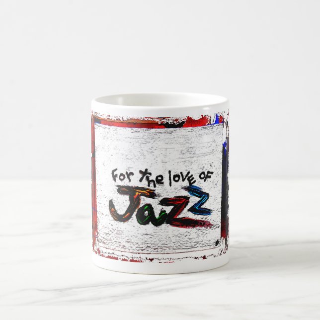 für die Liebe von Jazz Kaffeetasse (Mittel)