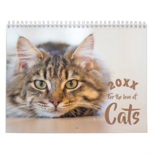 Für die Liebe von Katzen-Kalender für benutzerde Kalender