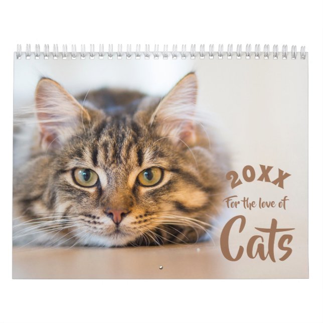 Für die Liebe von Katzen-Kalender für benutzerdefi Kalender (Titelbild)