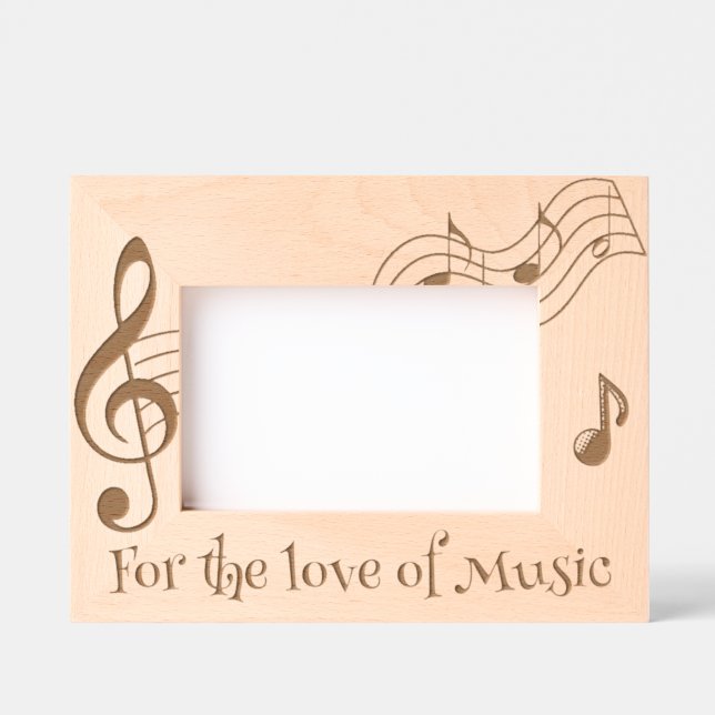 Für die Liebe von Musikstiften Geätzte Rahmen (Vorderseite)