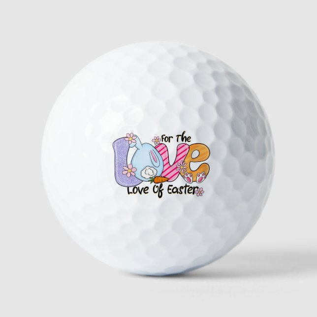 Für die Liebe von Ostern Golfball (Vorderseite)