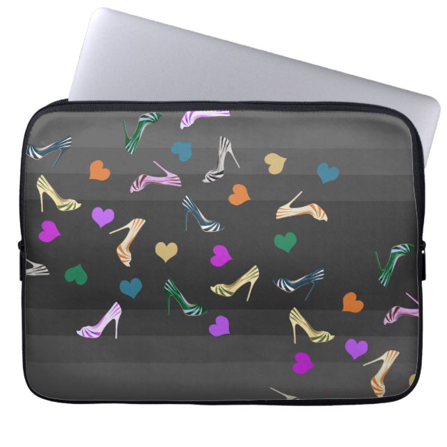 Für die Liebe von Schuhputztaschen Laptopschutzhülle (Vorderseite)