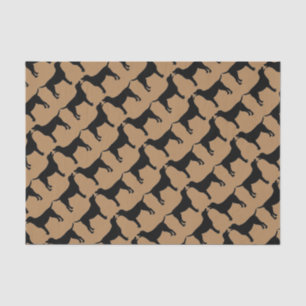 Für die Liebe von schwarzen Hunden im Labor Seidenpapier