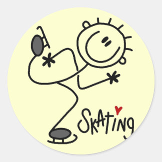 Für die Liebe von Skaten Tshirts und Geschenken Runder Aufkleber
