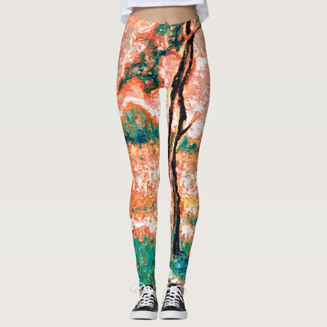 Für die Liebe von Sommerzeit Leggings (Vorderseite)