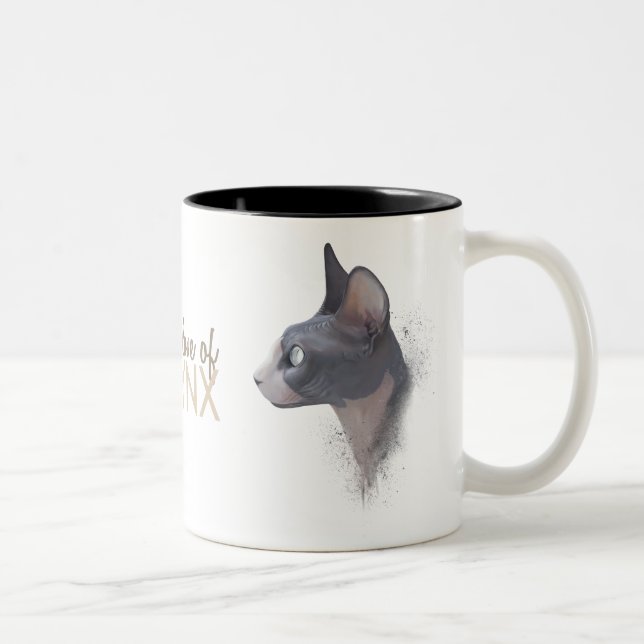Für die Liebe von SPHYNX Zweifarbige Tasse (Rechts)