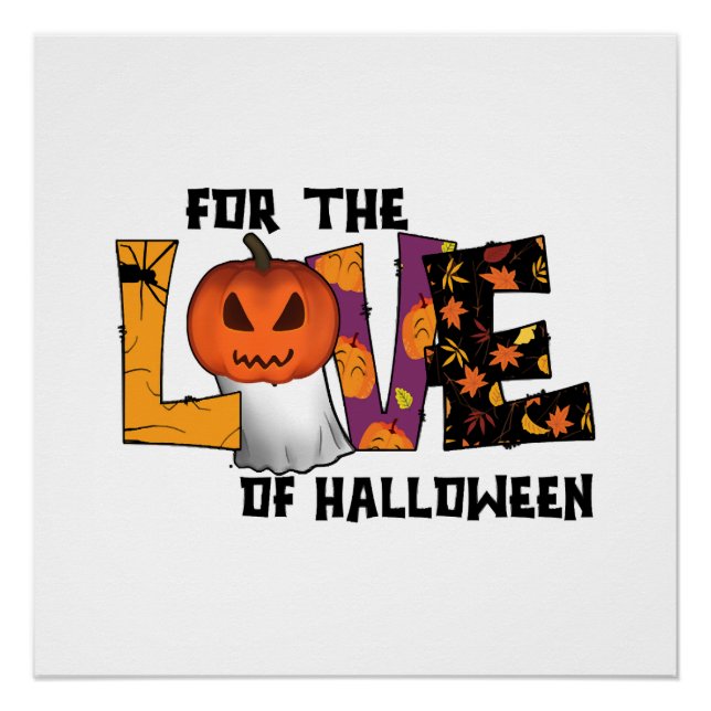 Für die Liebe zu Halloween Poster (Vorderseite)