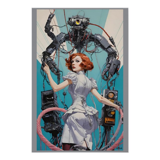 Für die Liebe zur Robotik Poster (Vorderseite)