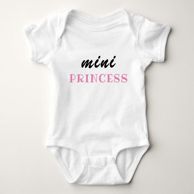 Für die Mini-Prinzessin, Babygeschenk, lustig Baby Strampler (Vorderseite)