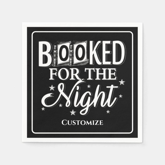 Für die Nacht reserviert Serviette (Vorderseite)