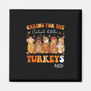 Für die niedlichsten kleinen Truthähne Thanksgivin Magnet