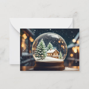 Für die Person, die alles hat: Snowglobe Mitteilungskarte
