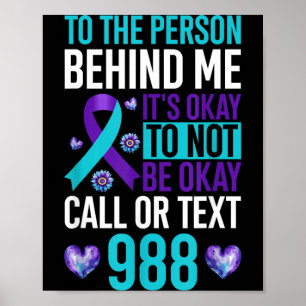 Für die Person hinter mir ist es okay, nicht okay  Poster