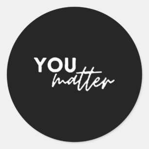 Für die Person hinter mir sind Sie Phantastisch sc Runder Aufkleber