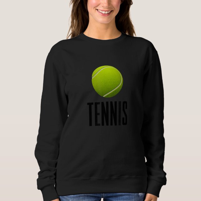 Für die Tennisfans gibt es eine Coole Tennisgrafik Sweatshirt (Vorderseite)