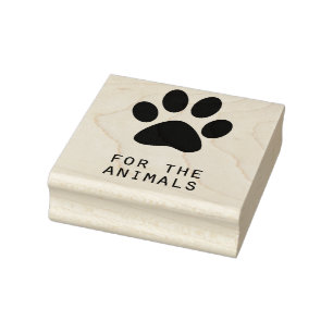 Für die Tiere Gummistempel