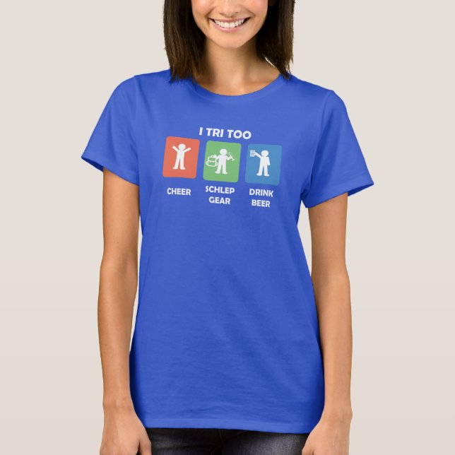 Für die Triathletin T-Shirt (Vorderseite)