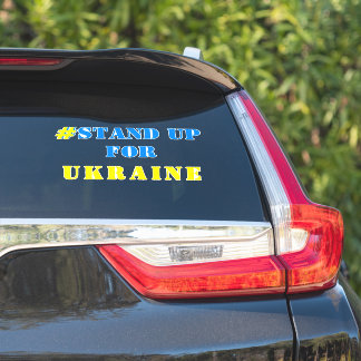 # Für die Ukraine eintreten - Freiheit - ukrainisc Aufkleber