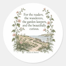 Für die Wanderer Rund Sticker— Küstenpfad