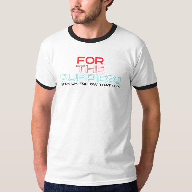Für die Welpen Ringer-T - Shirt (Vorderseite)