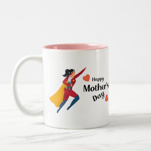 Für die Welt bist du eine Mutter Für uns bist du e Zweifarbige Tasse