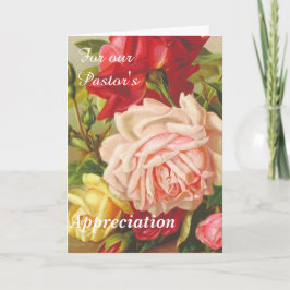 Für die Wertschätzung unseres Pastors Feiertagskarte