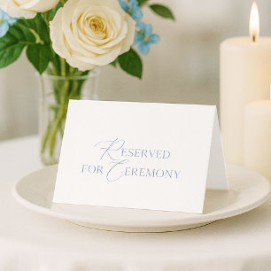 „Für die Zeremonie reserviert“ Hochzeitssitzkarte Einladung