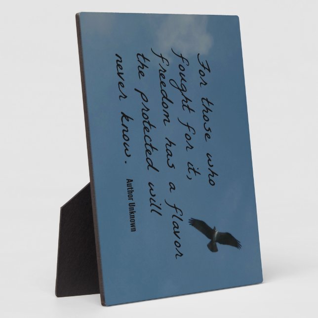 Für diejenigen, die dafür kämpfen, hat Freiheit ei Fotoplatte (Seite)