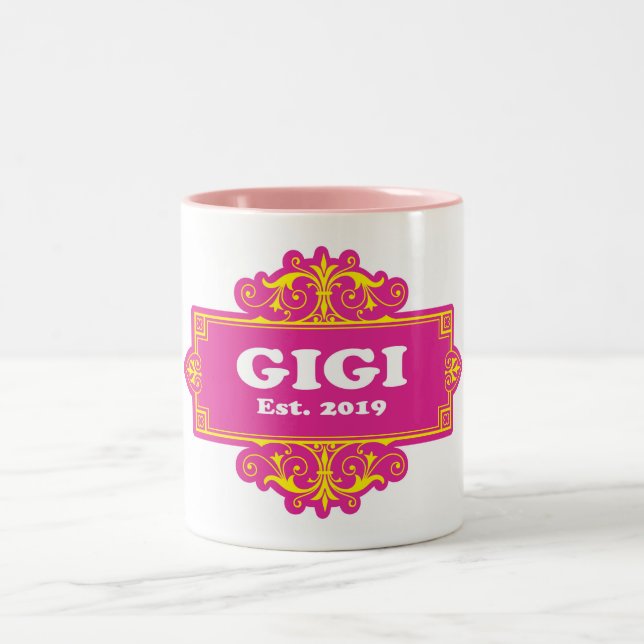 Für diese Sonderaktion "GiGi 2019" Zweifarbige Tasse (Mittel)