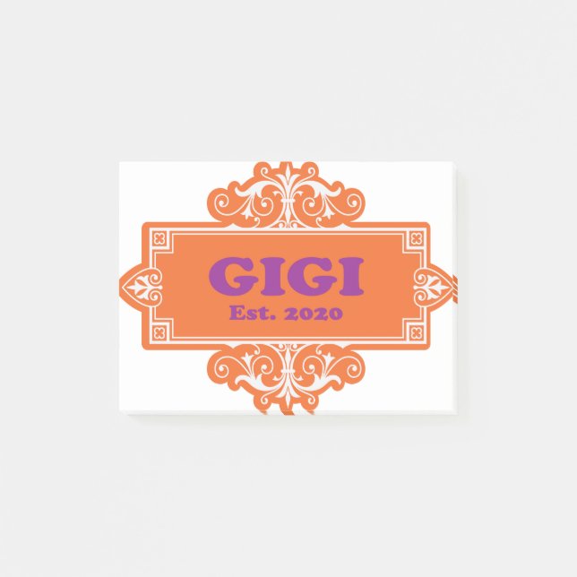 Für diese Sonderaktion "GiGi 2020" Post-it Klebezettel (Vorderseite)