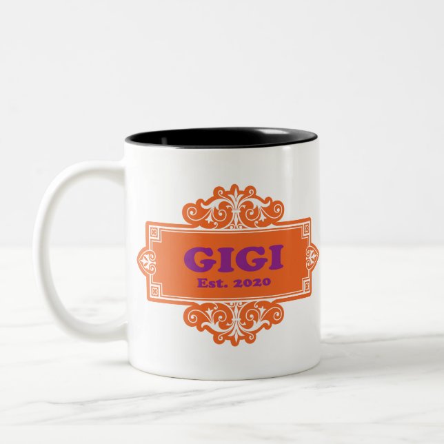 Für diese Sonderaktion "GiGi 2020" Zweifarbige Tasse (Links)