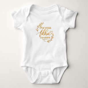 Für diese Tochter betete ich Christlicher Body f Baby Strampler