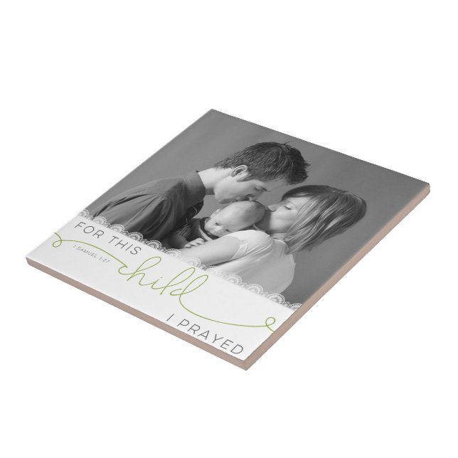Für dieses Kind betete ich - 1 Samuel 1:27 Fliese (Seite)