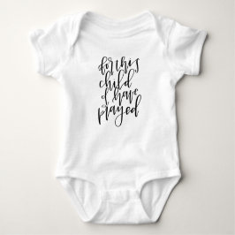 Für dieses Kind habe ich - Baby-Bodysuit gebetet Baby Strampler