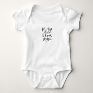 Für dieses Kind habe ich gebetet Baby Strampler