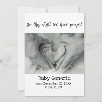 Für dieses Kind haben wir die Geburtsankündigung g Ankündigung