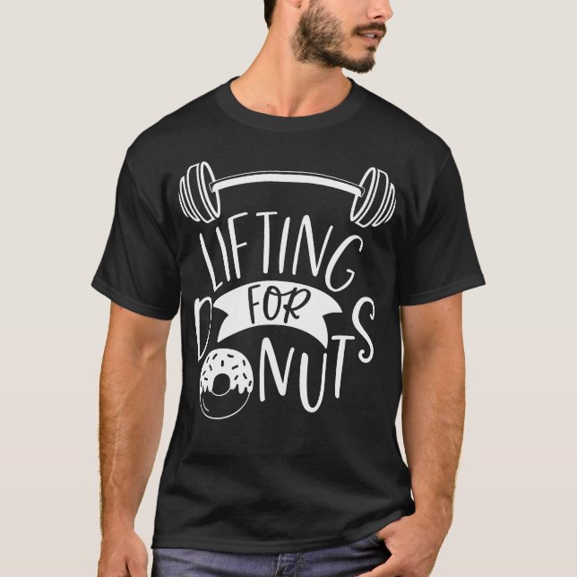 Für Donuts Gewitter-Fitness T-Shirt (Vorderseite)