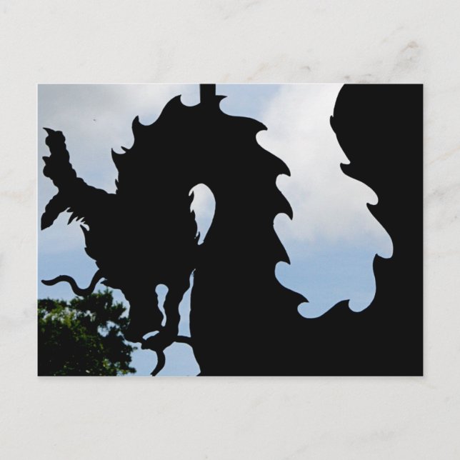 für Drachen Postkarte (Vorderseite)
