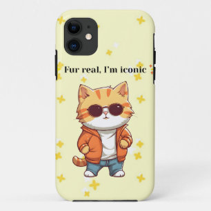 Für echt, ich bin ikonisch   Lustiger Katzen iPhon Case-Mate iPhone Hülle