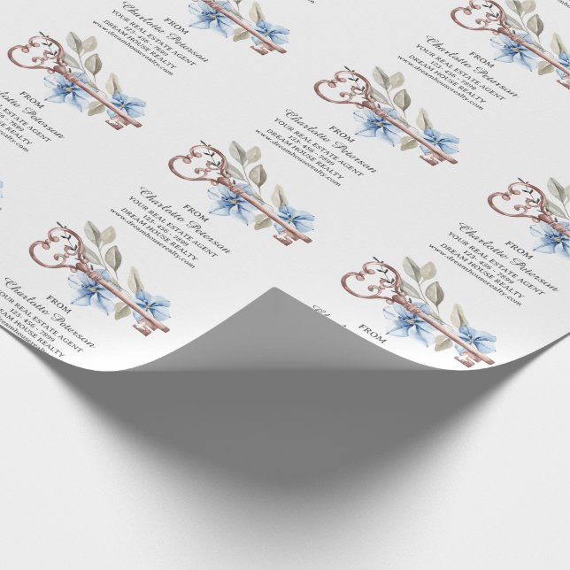 Für echte Anwesen-Client-Geschenke Geschenkpapier (Ecke)