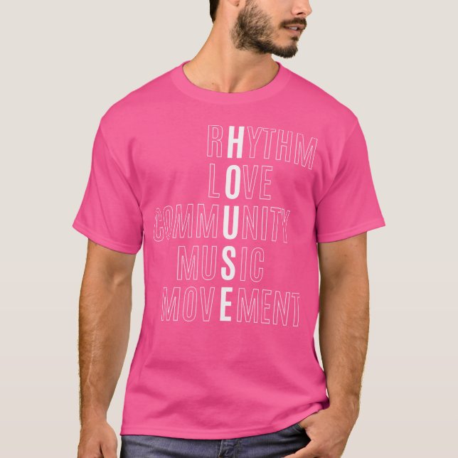 Für Edm Fan - Raver - House - Rhythm Liebe Music T-Shirt (Vorderseite)