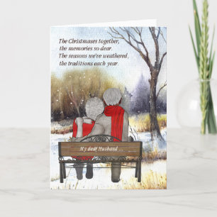 für Ehemann Senior Citizens Couple in Afrika Feiertagskarte