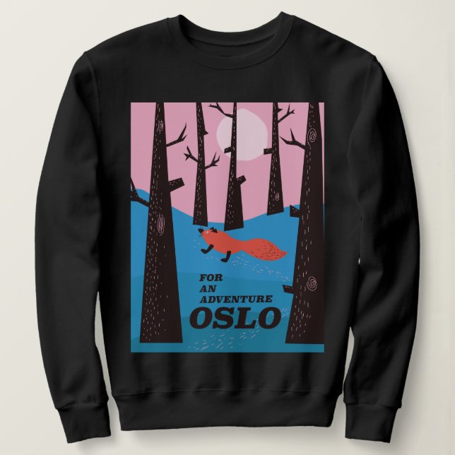 Für ein Abenteuer in Oslo Sweatshirt (Design vorne)