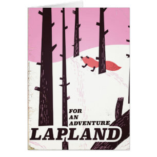 Für ein Abenteuer Lappland Vintage Poster