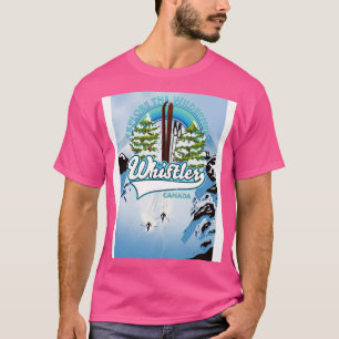 Für ein Abenteuer Whistler Ski Poster T-Shirt