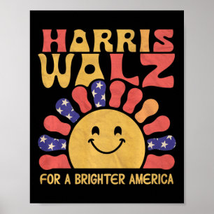 Für ein helleres Amerika Retro Sun für Kinder Prem Poster